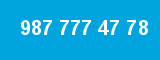 987 777 47 78 987 777 47 78